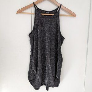 Glittery high-neck string top